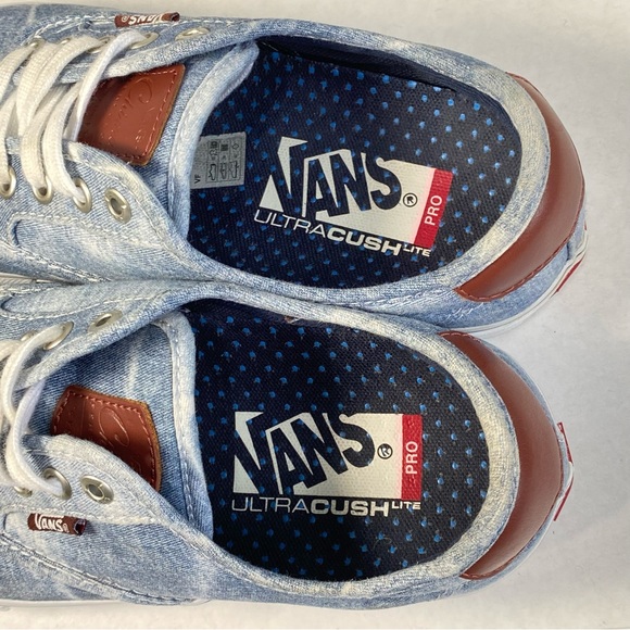 Vans Chima Ferguson Pro Acid Wash Light Navy Canvas Skate Shoes; Men’s Size 8.5 - Picture 15 of 16